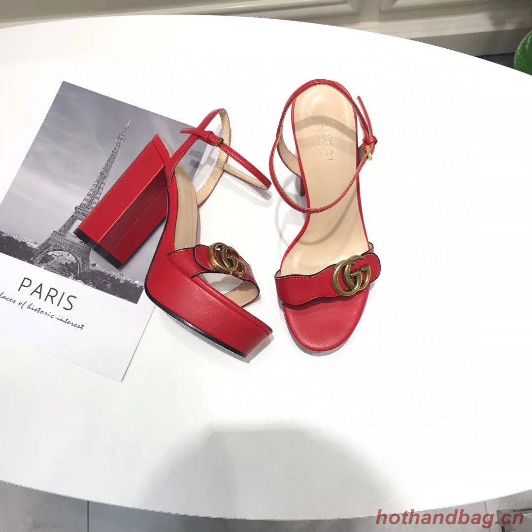 Gucci Sandals Shoes 1CM 7CM 10CM Heels GG6326 Red