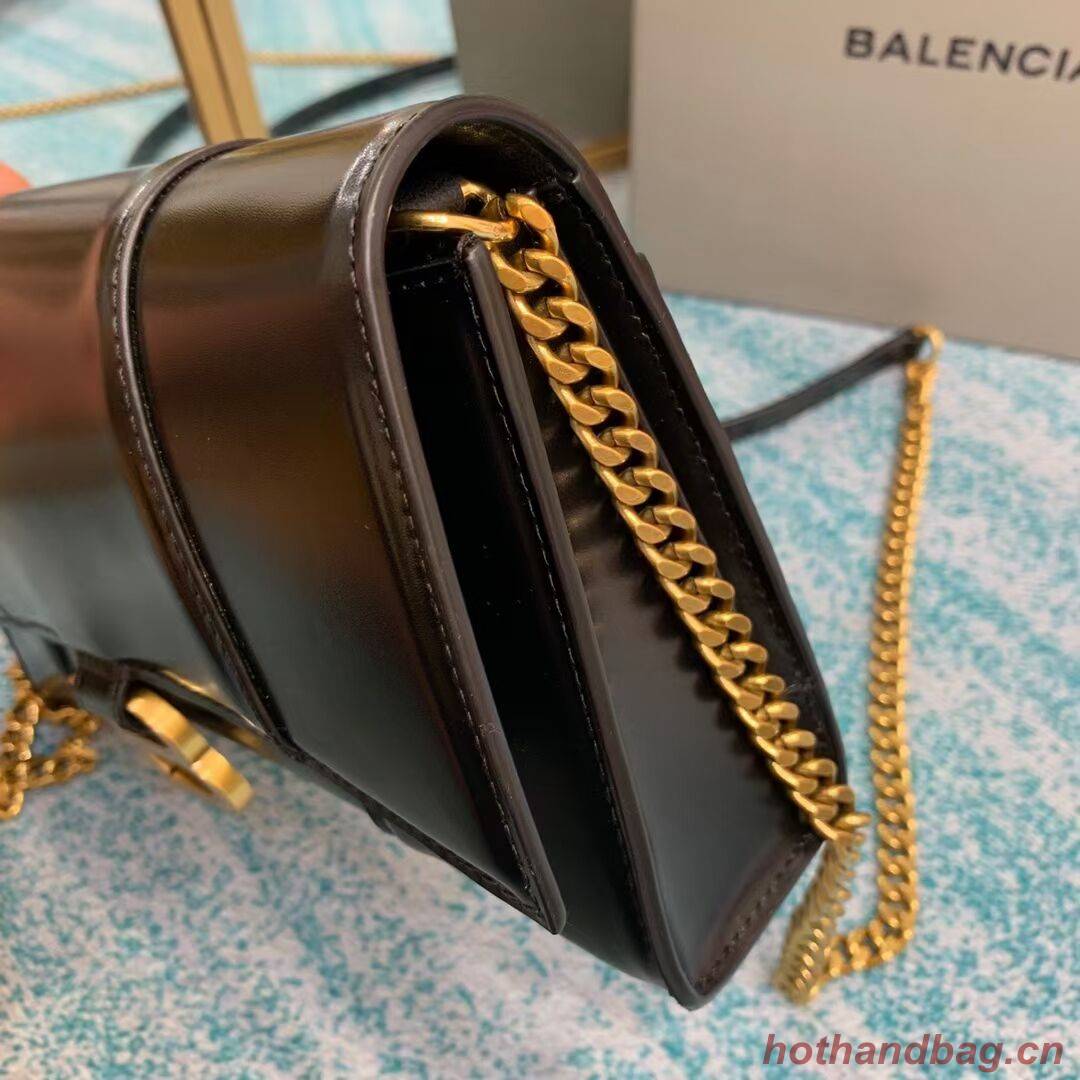 Balenciaga HOURGLASS CHAIN BAG B164497 black