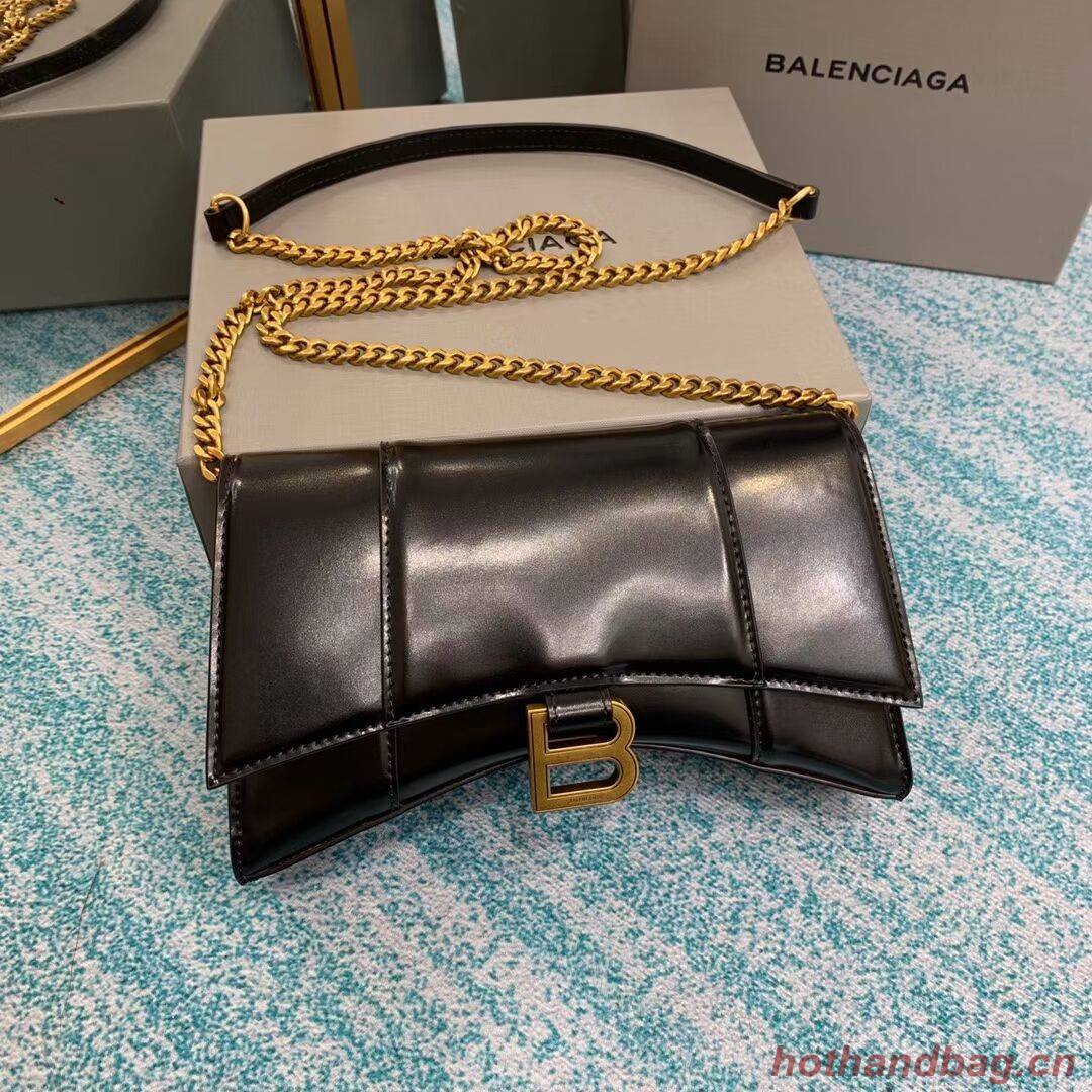 Balenciaga HOURGLASS CHAIN BAG B164497 black