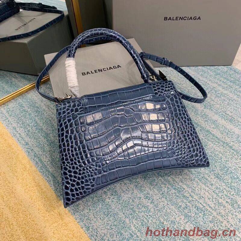 Balenciaga HOURGLASS MEDIUM TOP HANDLE BAG B108892E blue