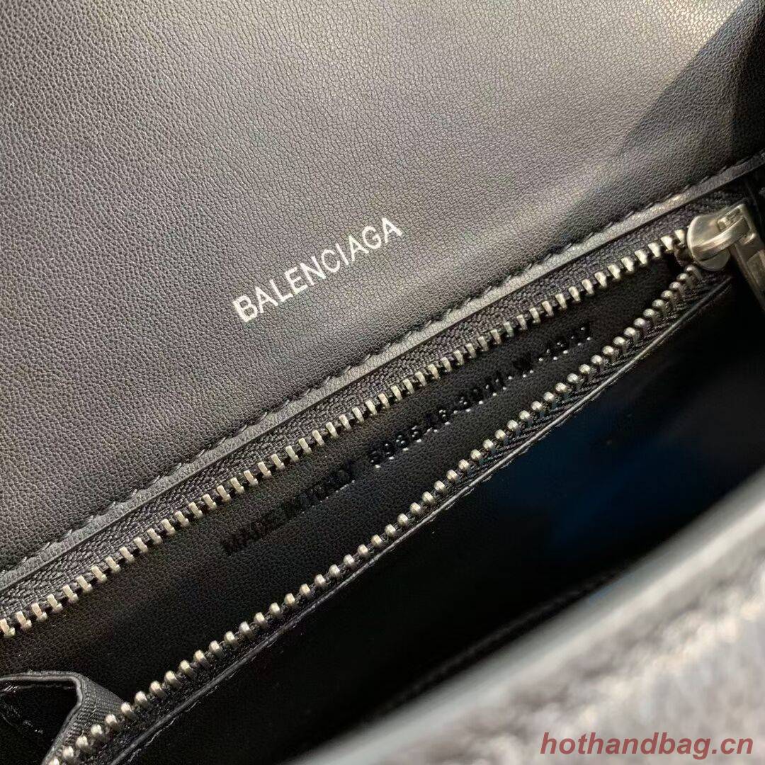 Balenciaga HOURGLASS SMALL TOP HANDLE BAG B108895 black