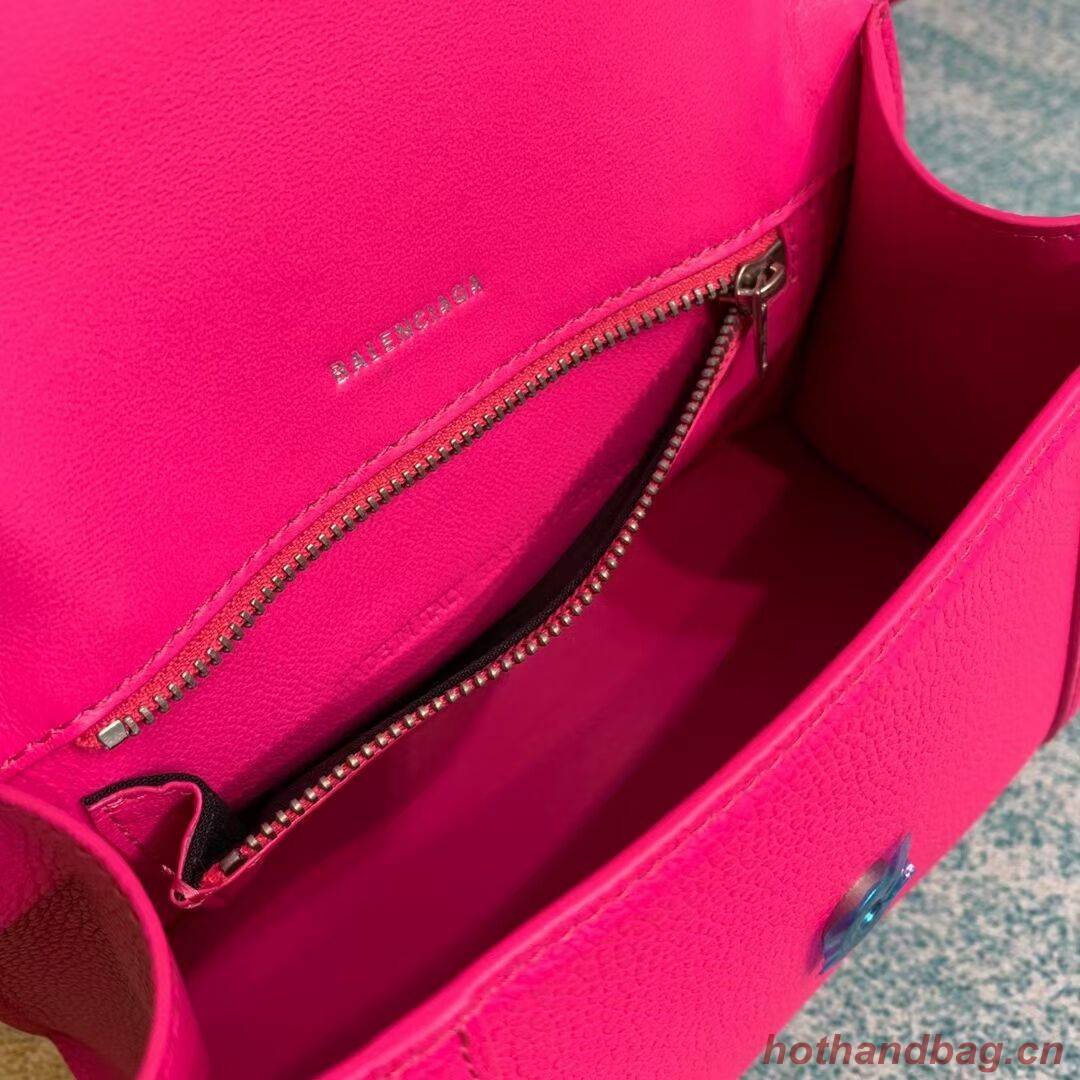 Balenciaga HOURGLASS SMALL TOP HANDLE BAG B108895 neon pink