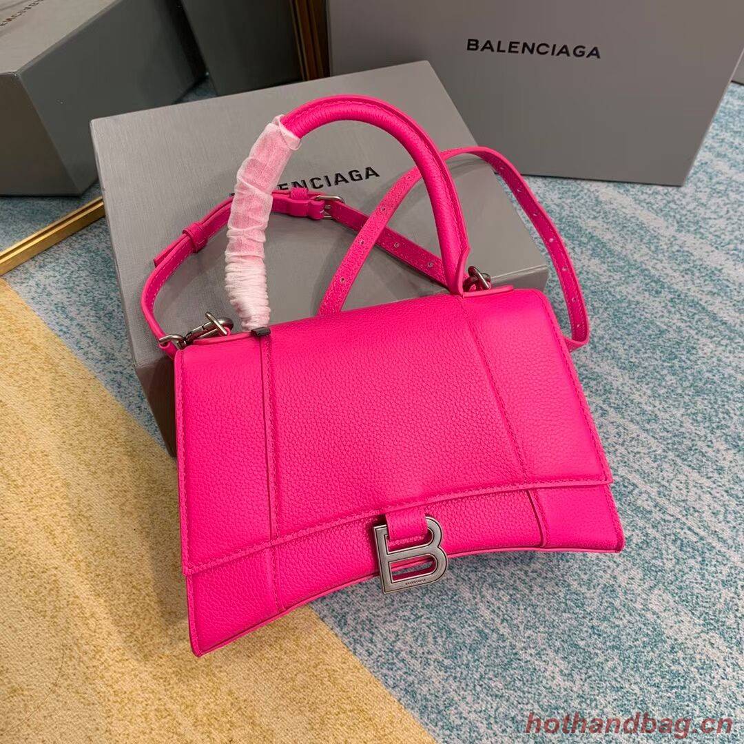 Balenciaga HOURGLASS SMALL TOP HANDLE BAG B108895 neon pink