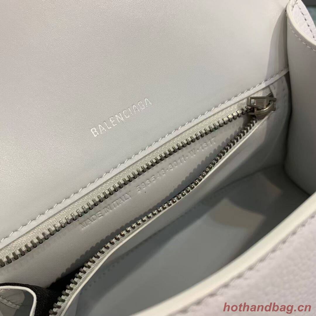 Balenciaga HOURGLASS SMALL TOP HANDLE BAG B108895 white