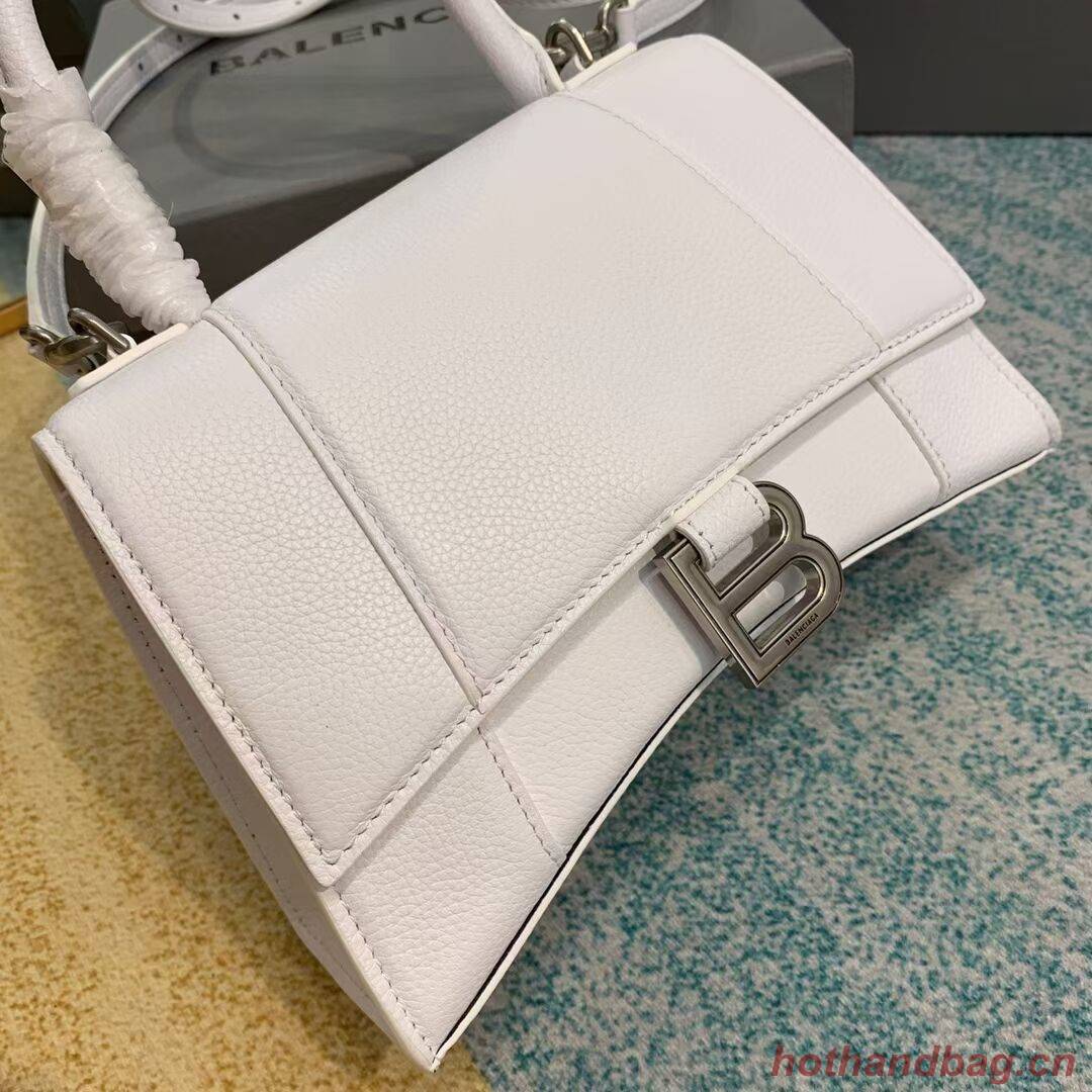 Balenciaga HOURGLASS SMALL TOP HANDLE BAG B108895 white