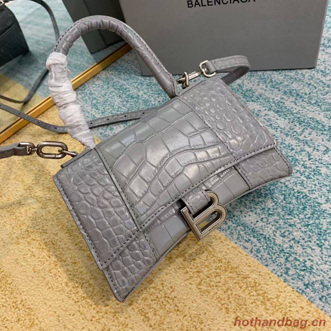 Balenciaga Hourglass XS Top Handle Bag 28331S grey