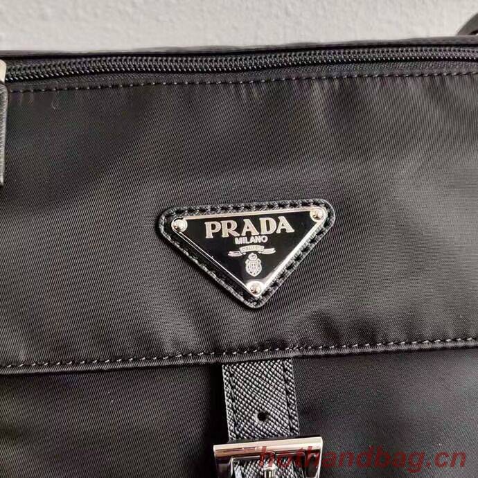 Prada Re-Nylon and Saffiano leather shoulder bag BD8994 black