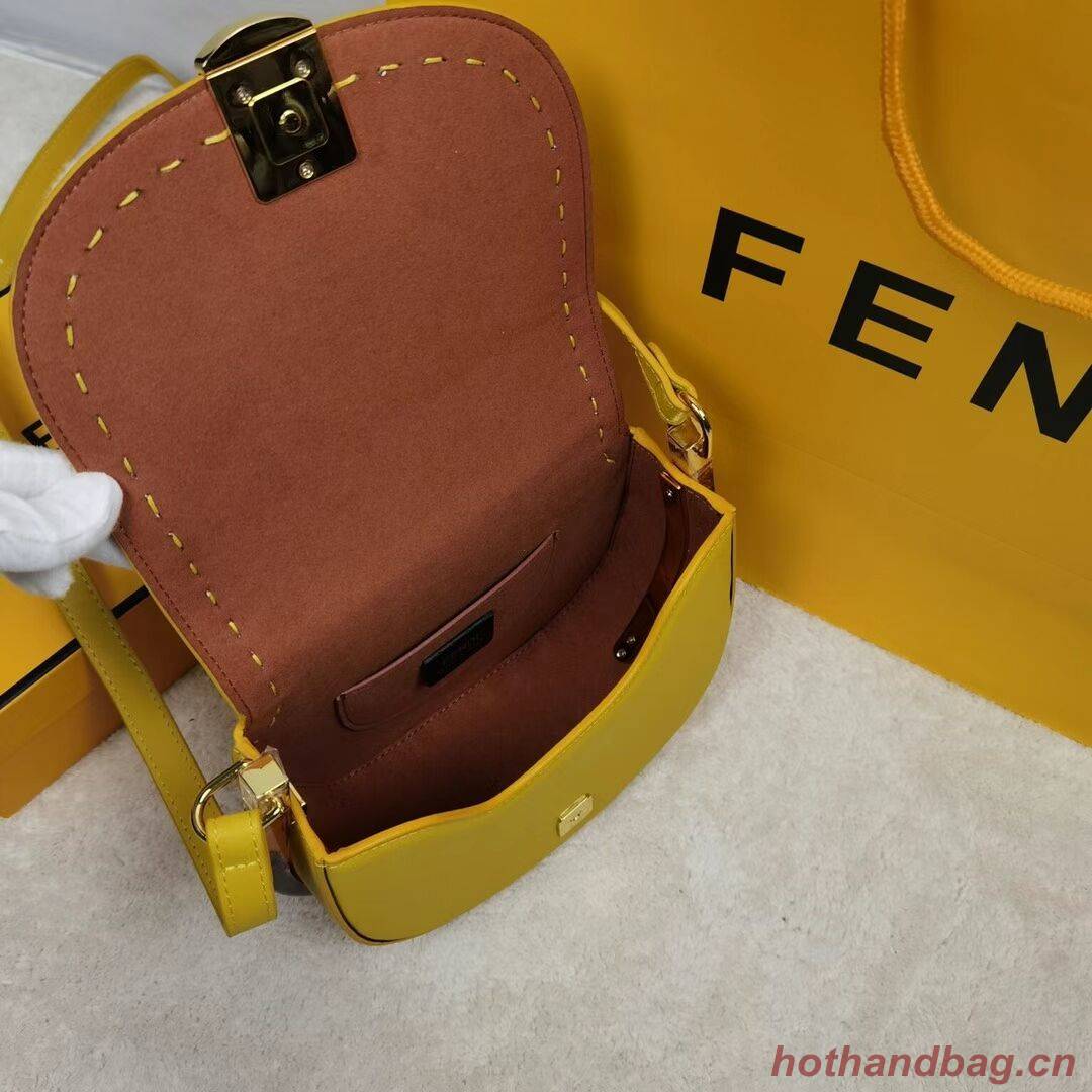 FENDI MOONLIGHT leather bag 8BT346A yellow