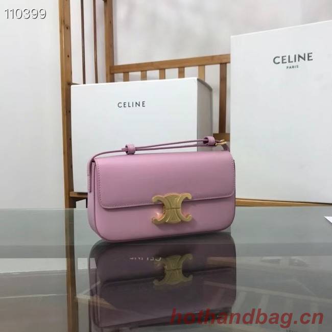 Celine TRIOMPHE SHOULDER BAG IN NATURAL CALFSKIN 194143 rose