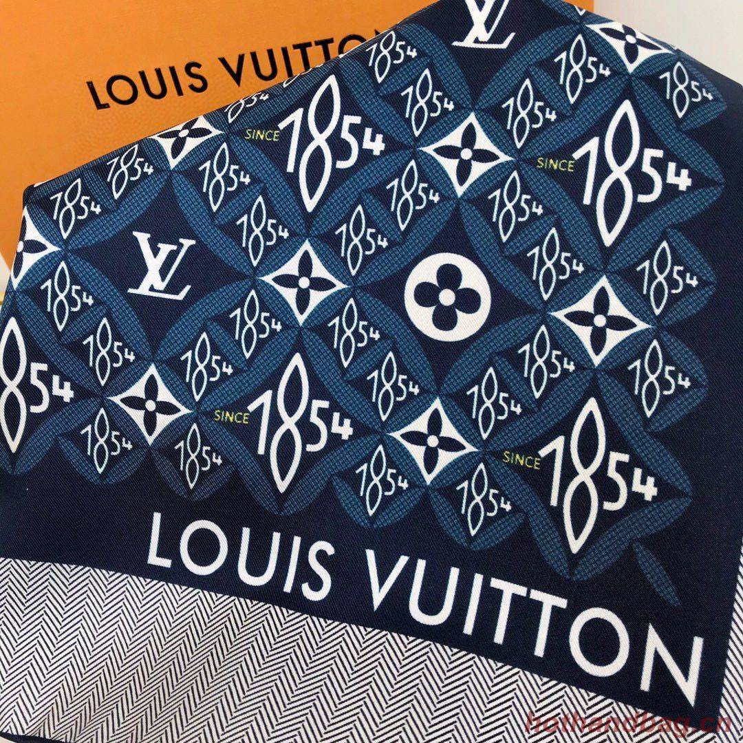 Louis Vuitton Silk Scarf M76781 Dark Blue