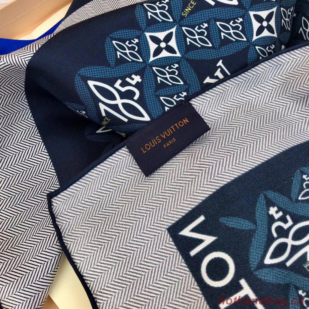 Louis Vuitton Silk Scarf M76781 Dark Blue