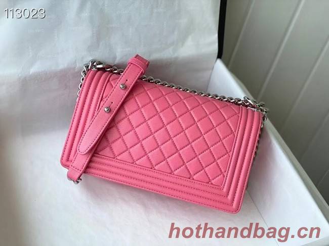 Chanel Boy Flap Original Caviar Leather Shoulder  Bag A67086 rose