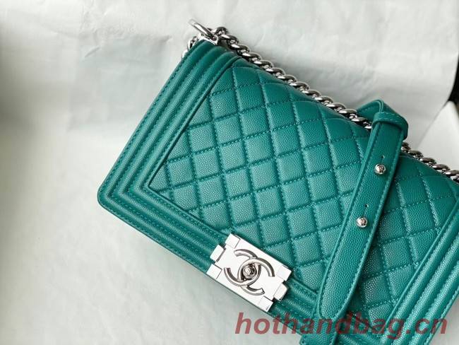 Chanel Le Boy Flap Shoulder Bag Original Leather A67086 green