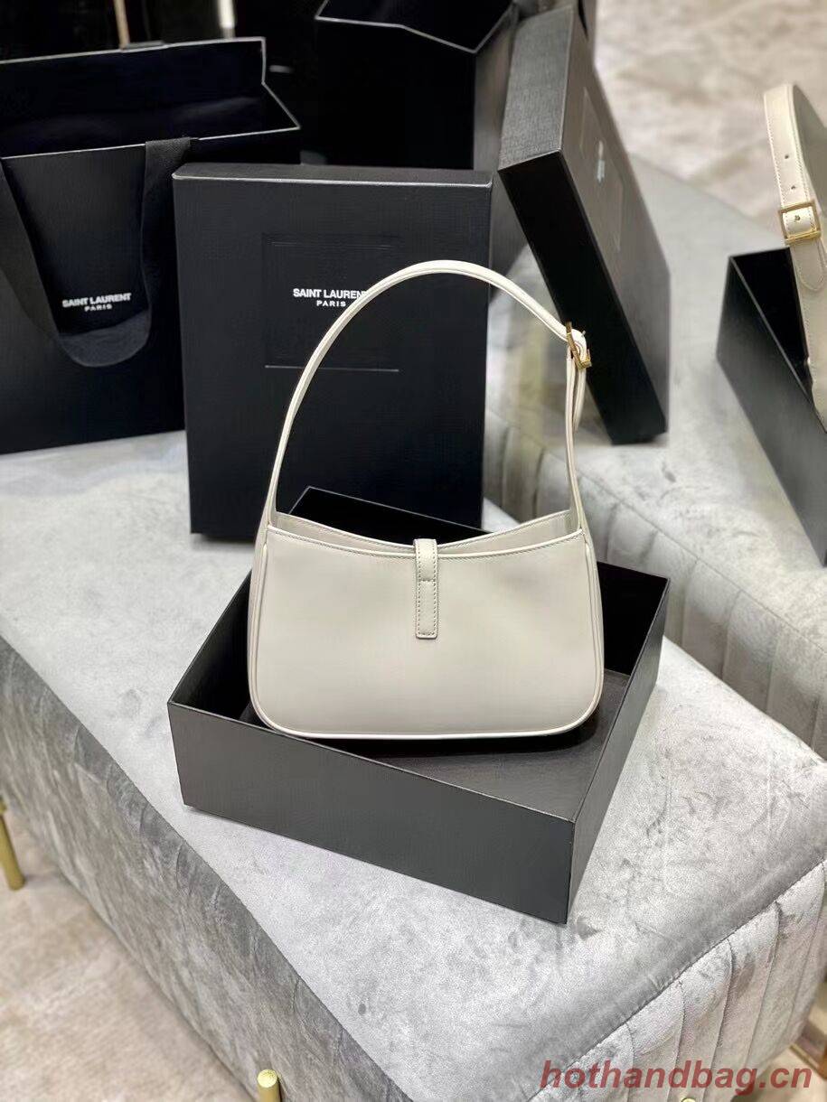 YSL TOP HANDLE BAG IN SHINY LEATHER Y687228 white