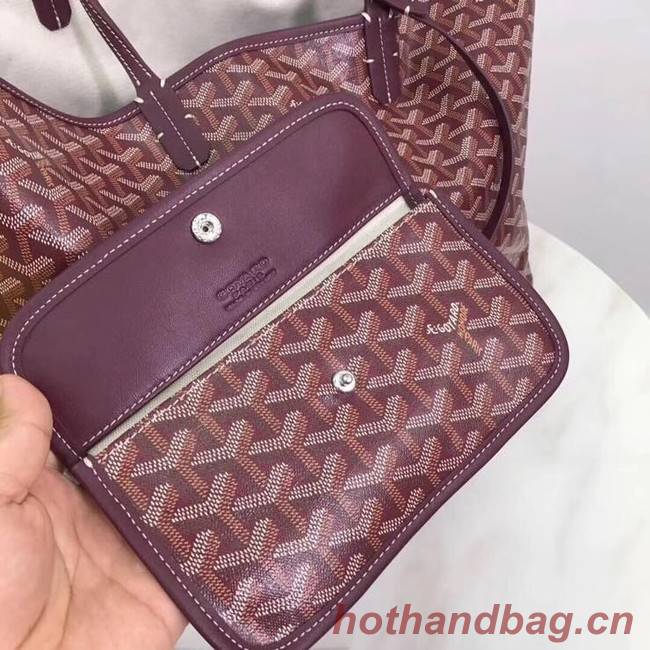 Goyard Calfskin Leather Tote Bag 20207 Wine