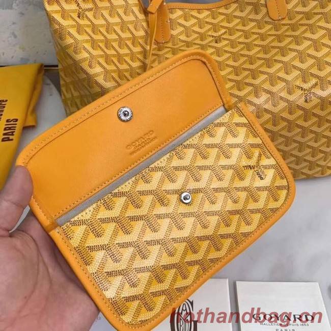 Goyard Calfskin Leather Tote Bag 20207 yellow