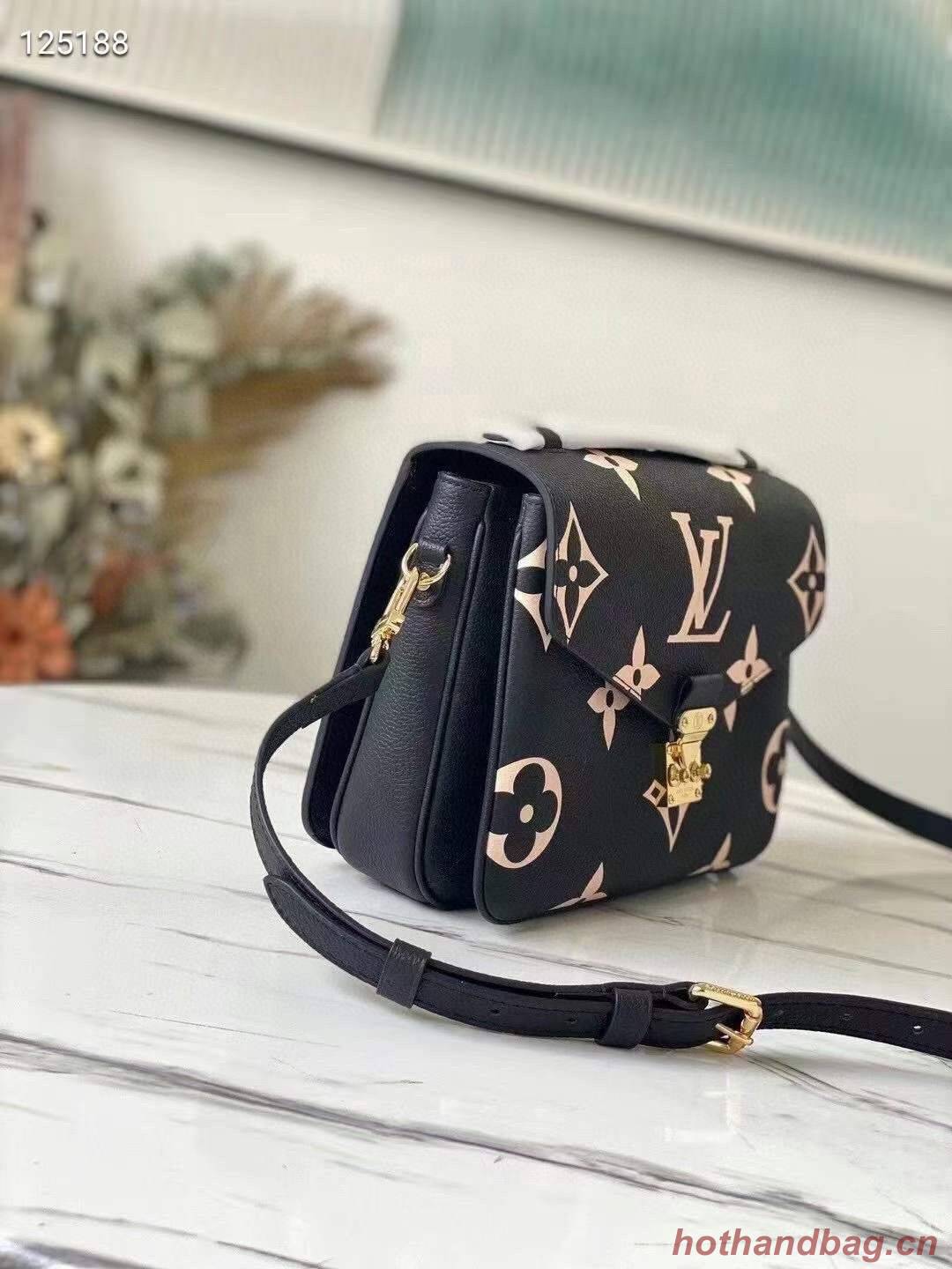 Louis vuitton original LV CRAFTY POCHETTE METIS Bag M45596 Black