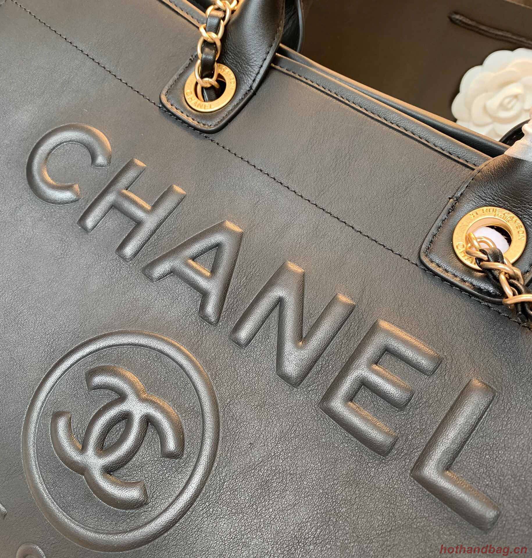 Chanel Original Leather Shopping Bag A66945 Black