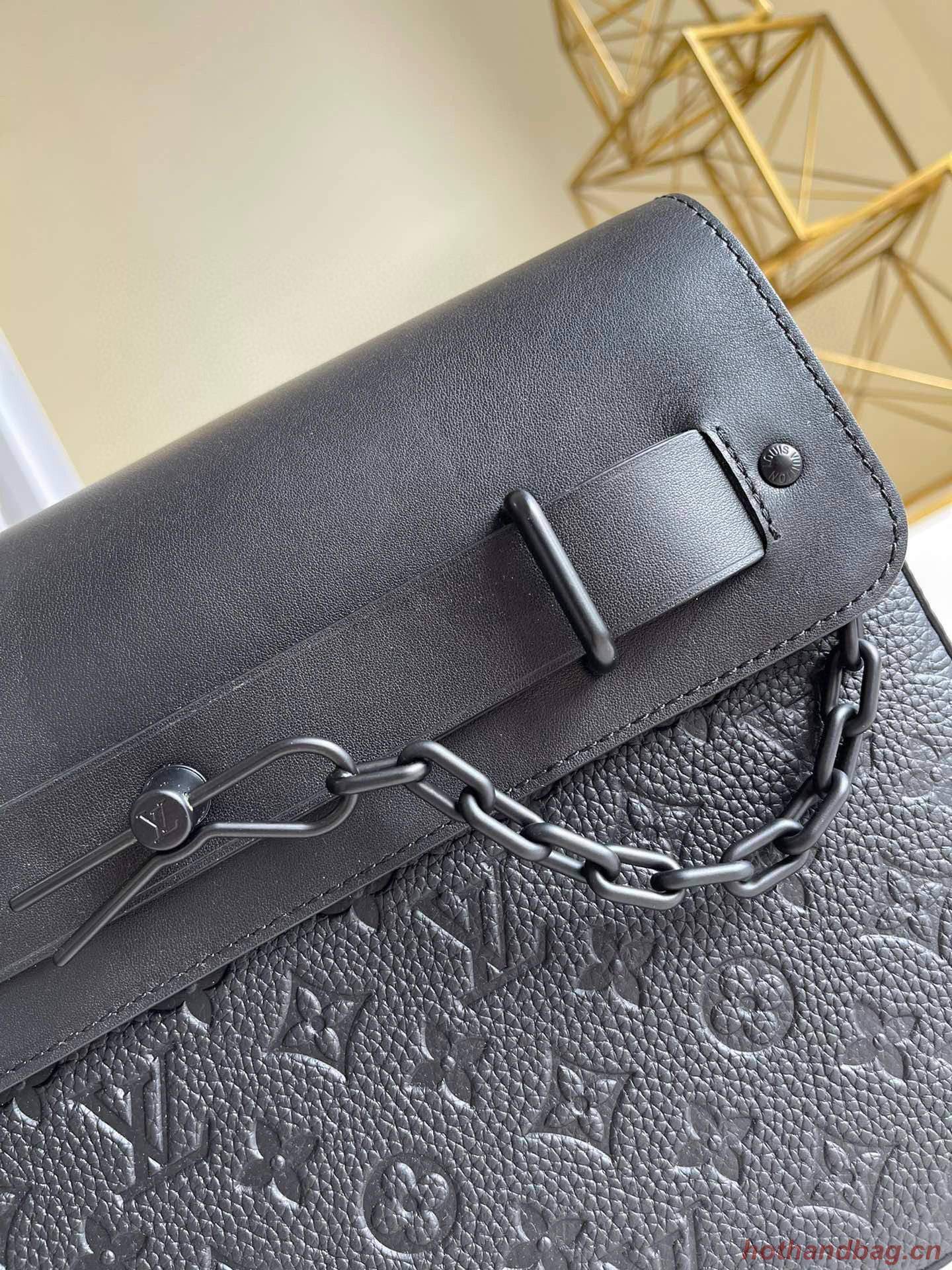 Louis Vuitton Monogram Eclipse POCHETTE Steamer M80140 Black