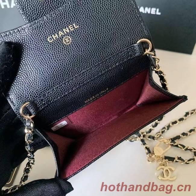 Chanel Original Grained Calfskin Pocket 81081 black