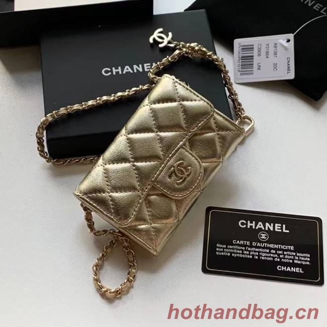 Chanel Original Grained Calfskin Pocket 81081 gold