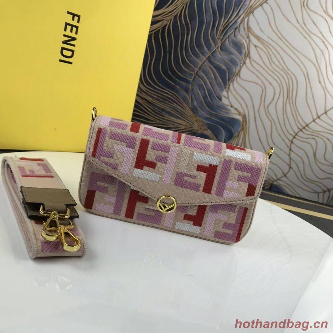 FENDI fabric bag F1230 pink