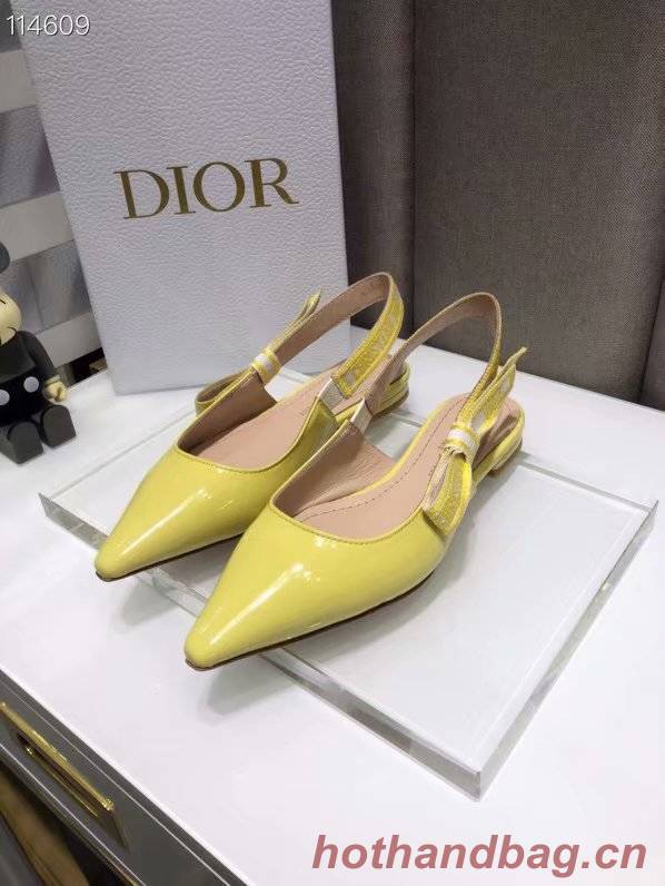 JADIOR SLINGBACK BALLERINA FLAT Calfskin Dior771DJ-3