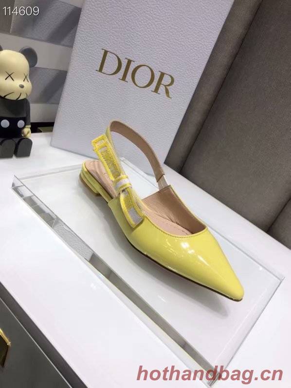 JADIOR SLINGBACK BALLERINA FLAT Calfskin Dior771DJ-3