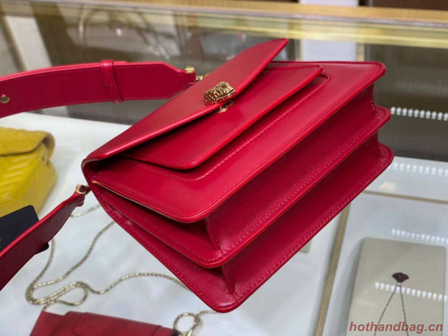 Bvlgari Serpenti Forever leather small crossbody bag B210875 red