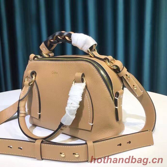 Chloe Original Calfskin Leather Bag 6C081 Apricot