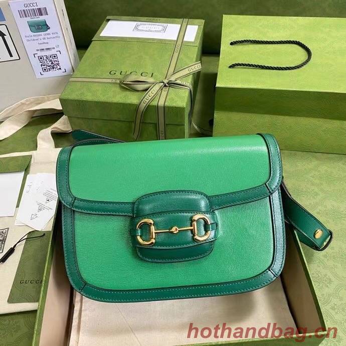 Gucci Horsebit 1955 small shoulder bag 602204 green