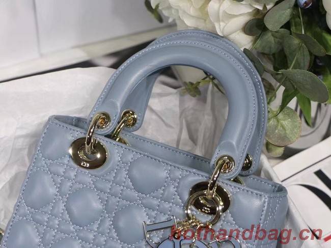 LADY DIOR MY ABCDIOR BAG Cannage Lambskin M0538O grey