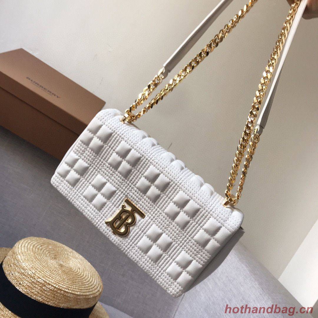 BurBerry Leather Shoulder Bag 7462 White