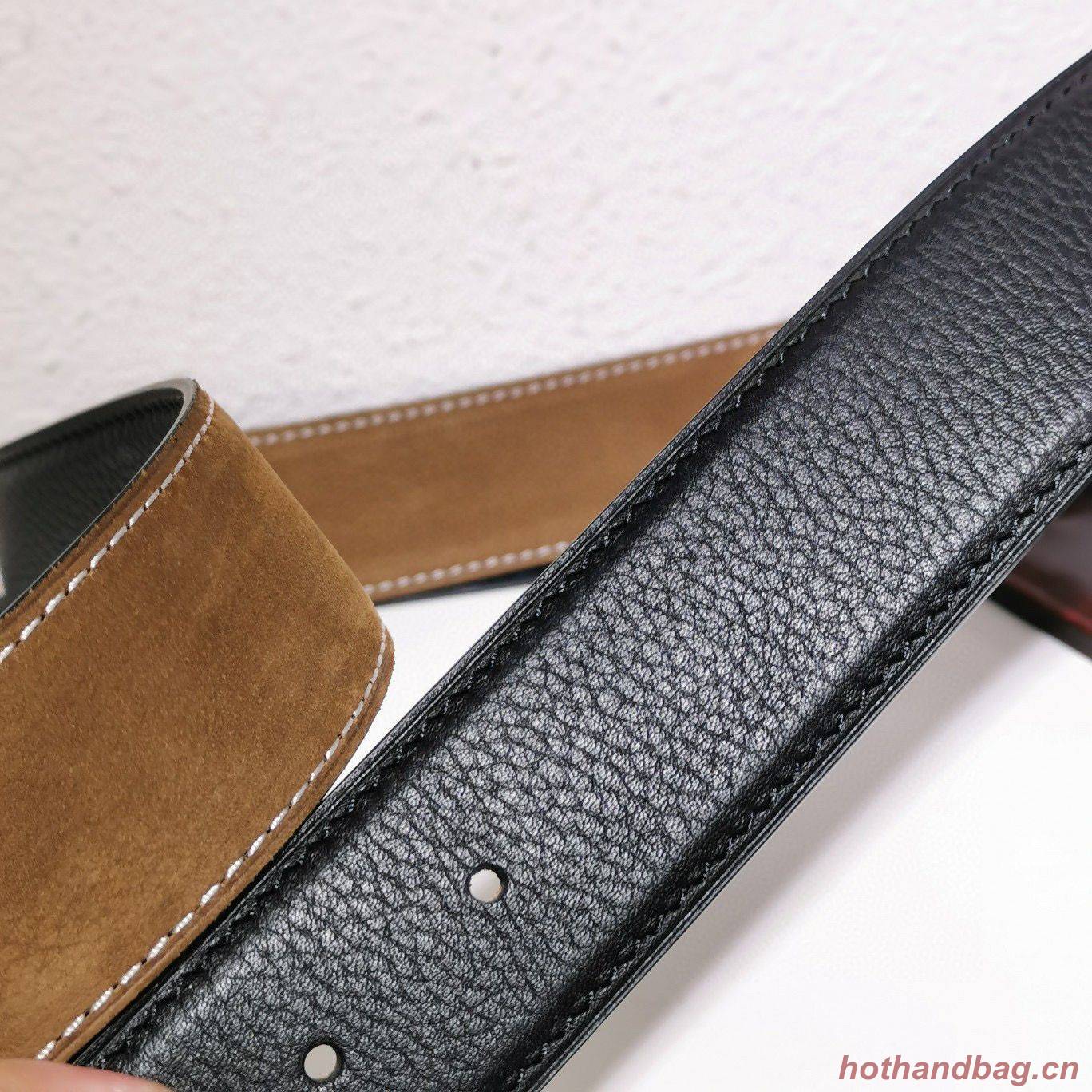 Louis Vuitton Leather Belt 38MM M0199 Black