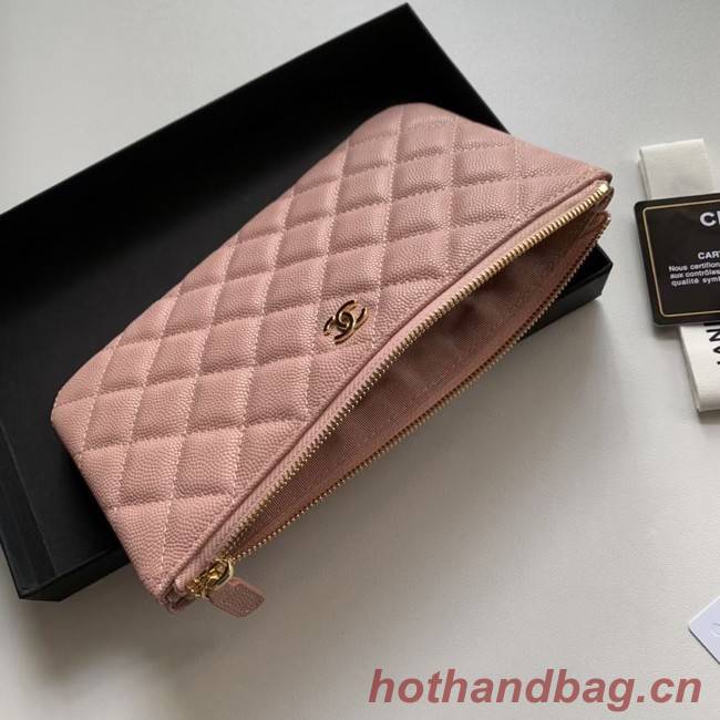 CHANEL 19 Caviar Original Leather Carry on bag AP1060 pink