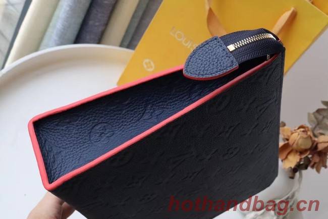 Louis Vuitton Monogram Empreinte POCHETTE VOYAGE MM M41058 Navy blue