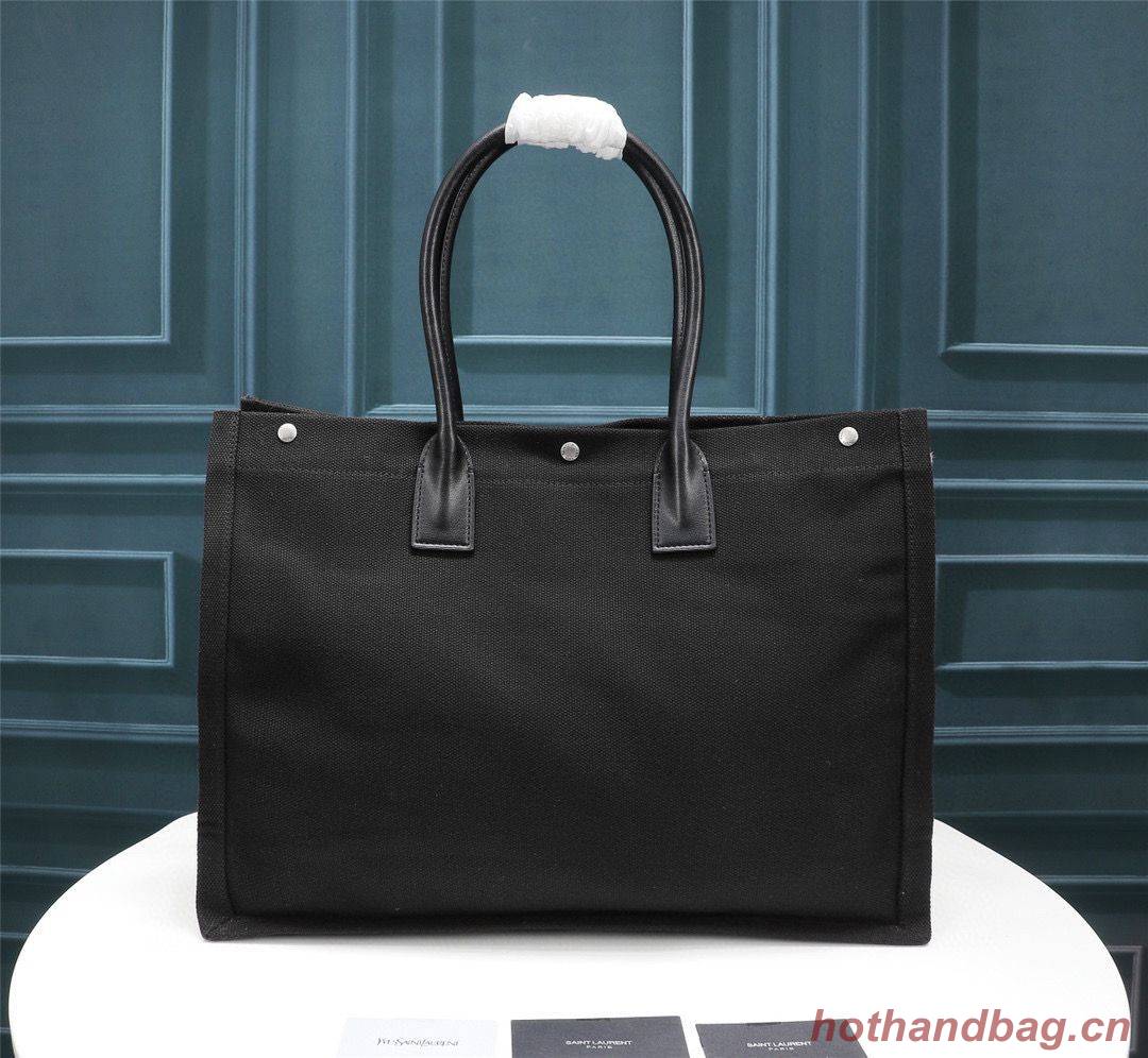 Yves Saint Laurent Rive Gauche Tote Shopping Bag 59929 Black