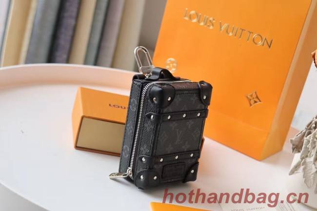 Louis Vuitton KIRIGAMI POUCH BAG CHARM AND KEY HOLDER M80221 black