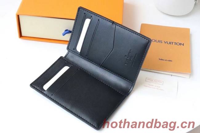 Louis Vuitton POCKER ORGANIZER SLENDER M80508 black