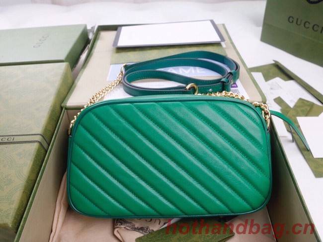 Gucci GG Marmont small shoulder bag 447632 Bright green