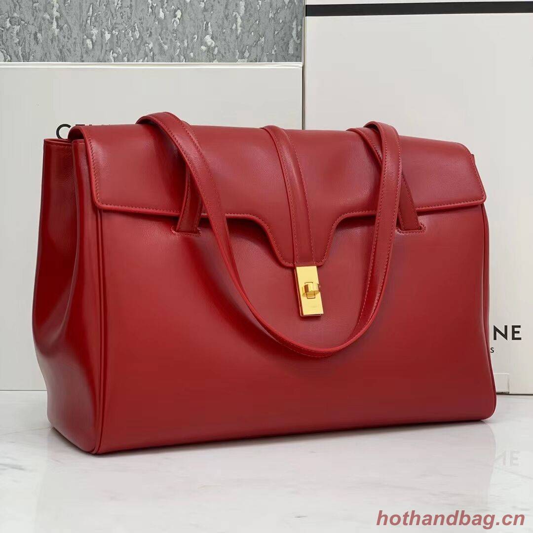 Celine MEDIUM SOFT 16 BAG IN SMOOTH CALFSKIN CR94043 red