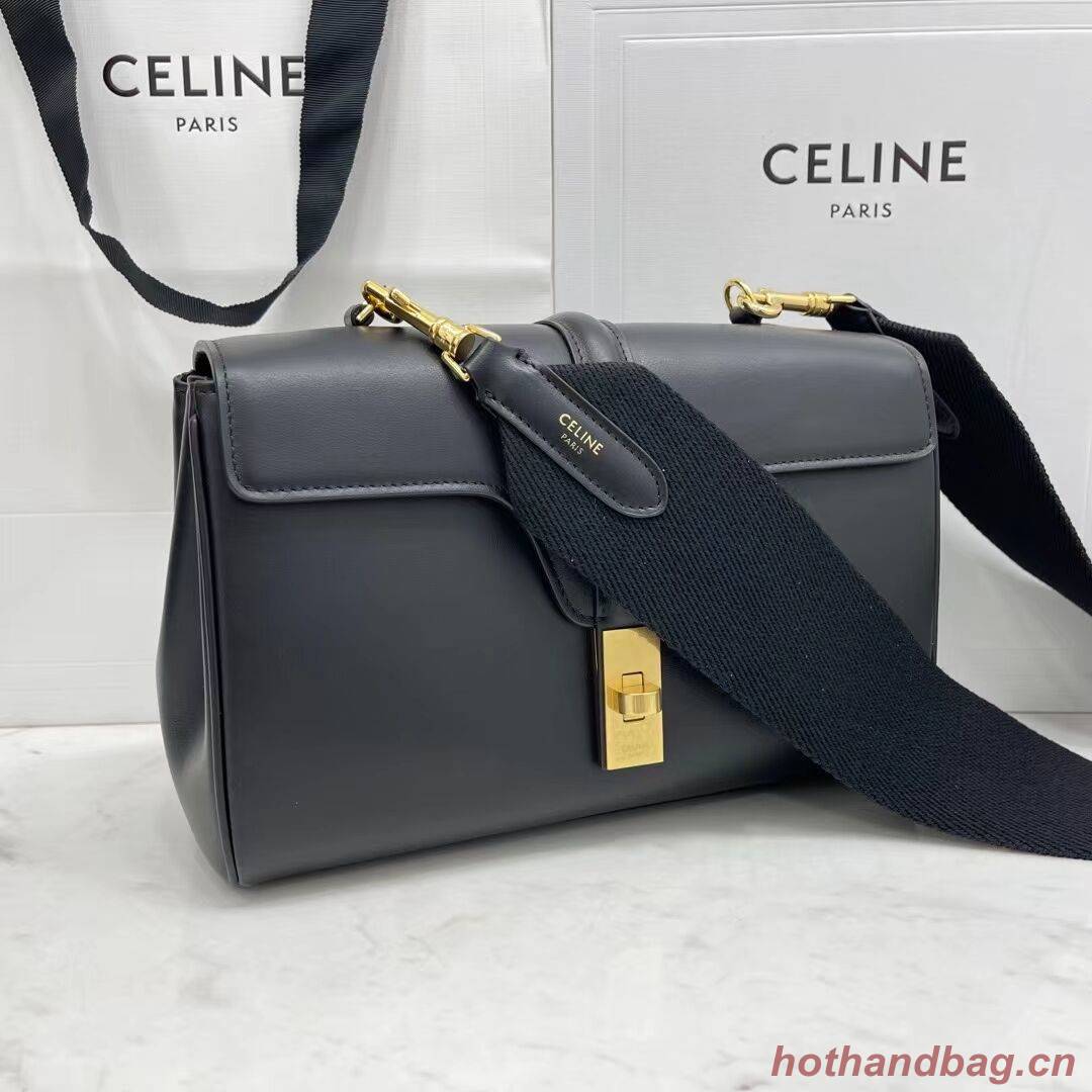 Celine TEEN SOFT 16 IN SMOOTH CALFSKIN 196853 black