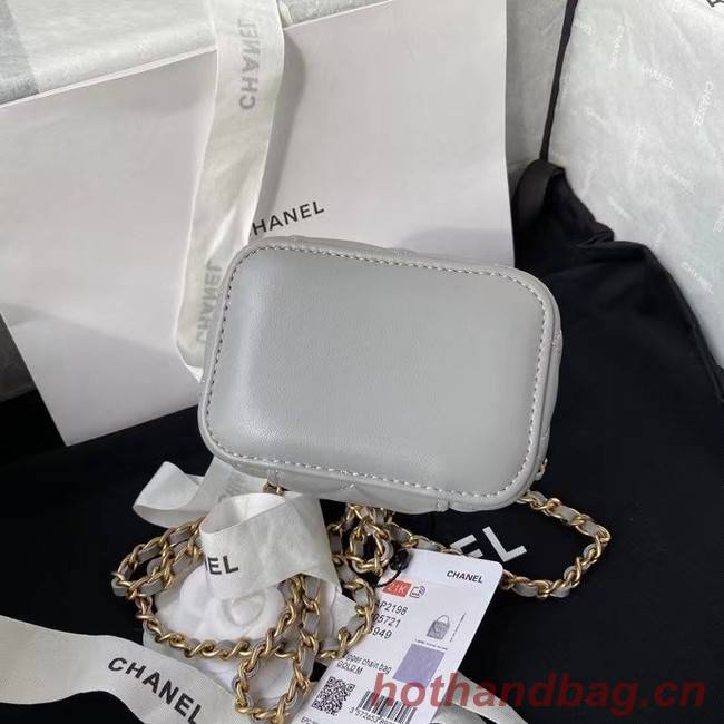 Chanel Original Small classic chain box handbag AP2198 grey