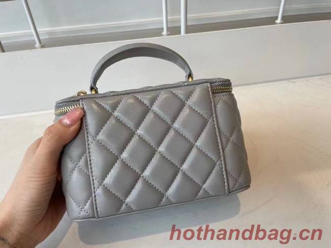 Chanel Original Small classic chain box handbag AP2199 grey