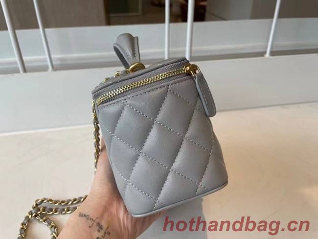 Chanel Original Small classic chain box handbag AP2199 grey