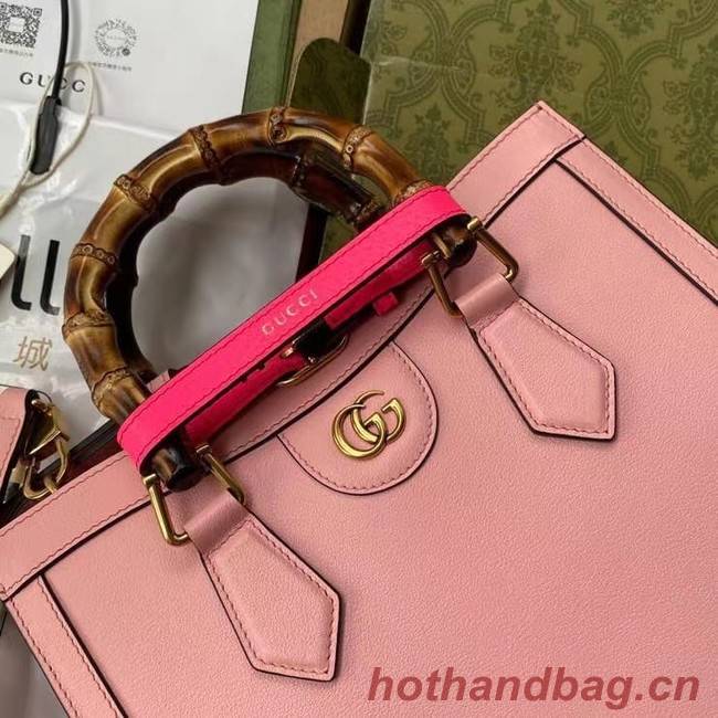 Gucci Diana small tote bag 660195 pink