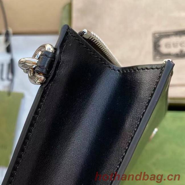 Gucci GG Marmont leather pouch 475317 black