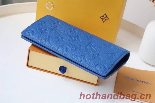 Louis Vuitton BRAZZA WALLET M80592 blue