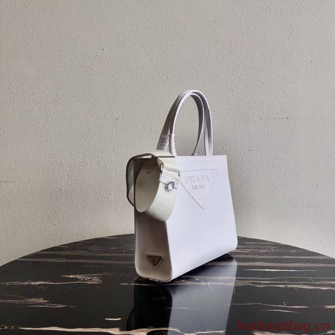 Prada Drill tote bag 1BG382 white