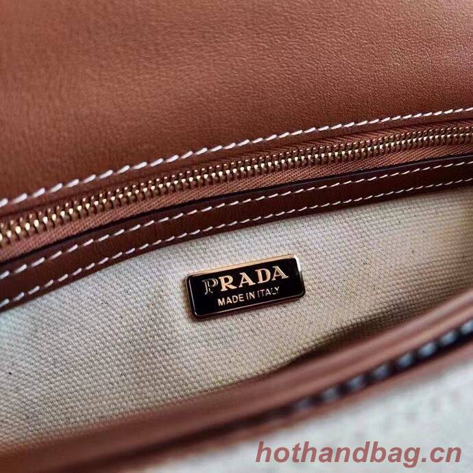 Prada Nappa Leather shoulder bag 1AD257 brown